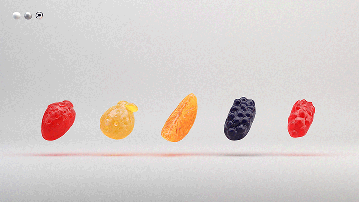 190306 Mixed Fruits Turn Around v003 Refractive Shader H264